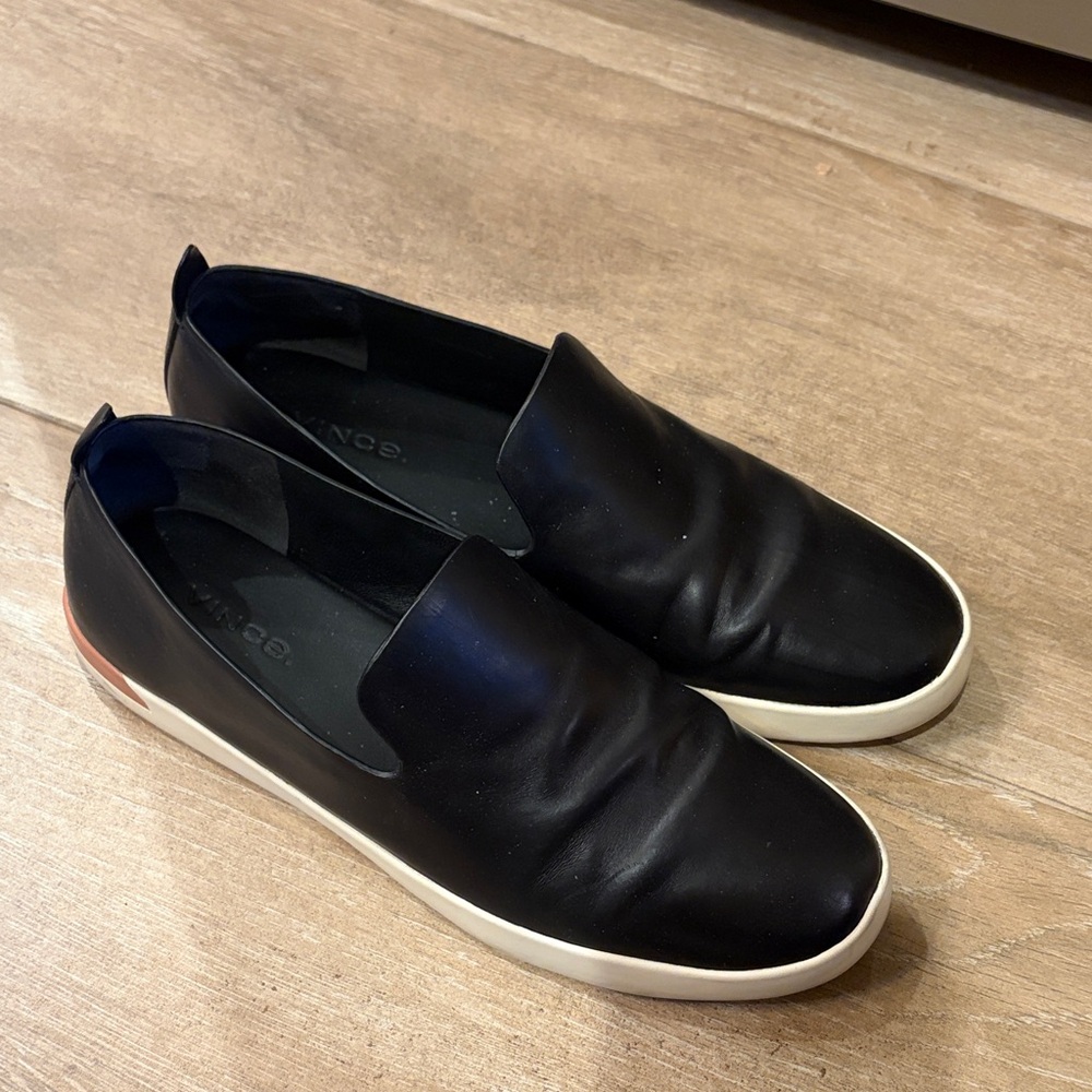 Black Slip-On Vince Loafer